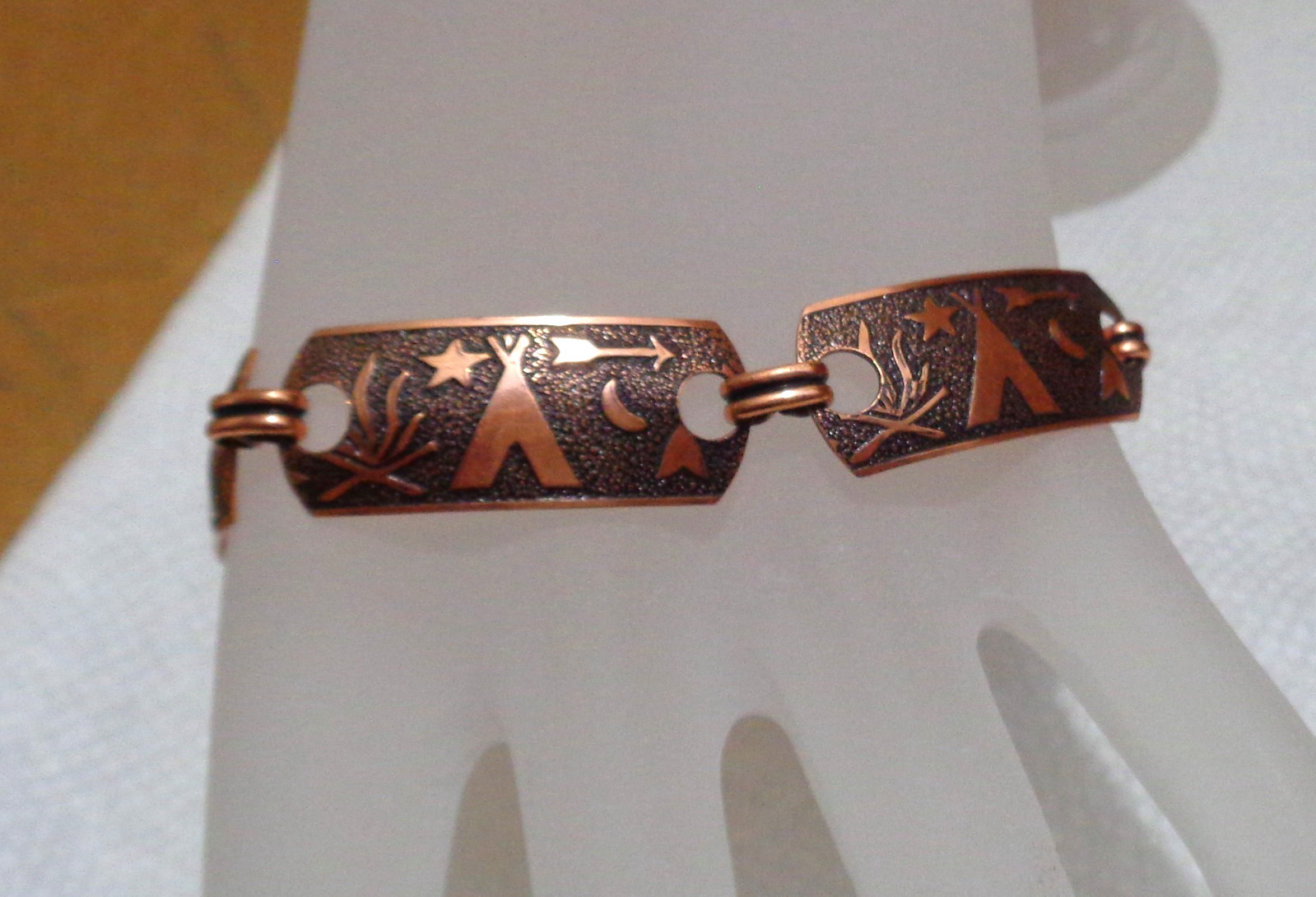 7" Solid Copper Southwestern Native Tee Pee  Camp… - image 8