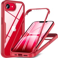360°Full Body Shockproof Case for Apple iPhone 16e 17e Built-in Screen Protector