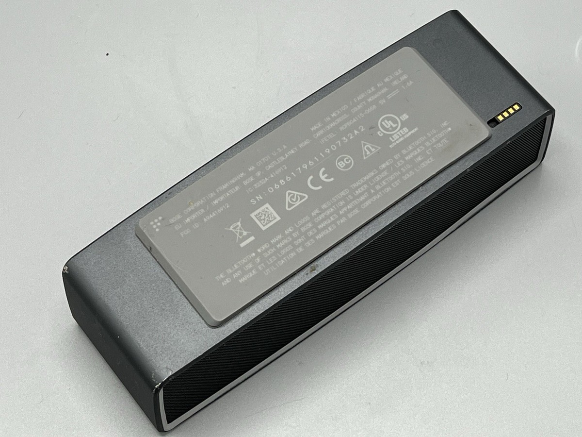 Bose SoundLink Mini II Bluetooth Speaker Carbon W/ Dock Tested