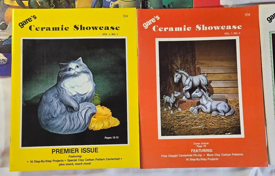 Revistas de cerámica vintage 1975-1994 23 números decorador de cerámica Gare's Teacher Foto 2 de 4