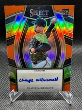 Chayce McDermott Rookie Auto 2024 Panini Select Prizm Orange Baltimore Orioles