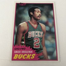 Junior Bridgeman 1981 Topps #MW97 NM Milwaukee Bucks vintage retro 