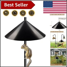 Stylish 19" Squirrel Baffle for Bird Feeders - Easy Installation & Cleaning
