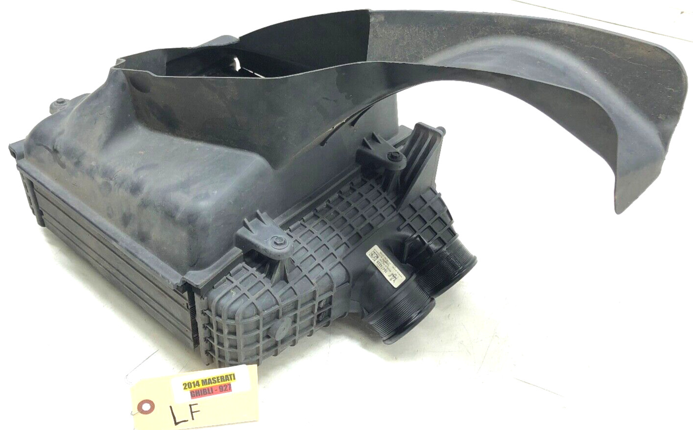 2014-2020 MASERATI GHIBLI LEFT DRIVER FRONT RADIATOR INTERCOOLER W/AIR DUCT OEM.