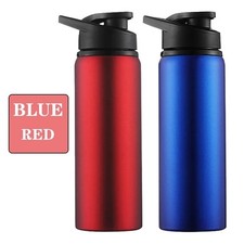 Portable Metal Sports Water Bottle Leakproof Travel Cup for Gym Hiking Cycling
