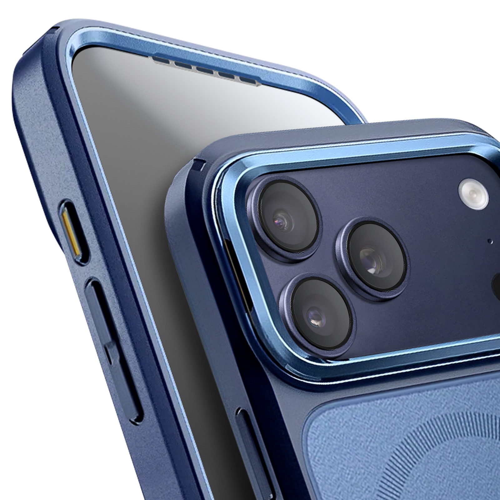 Coque intégrale iPhone 17 Pro Max antichoc bleu idéale pour le voyage