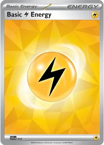 [4x] Basic Lightning Energy (#012) SVE NM Pokemon