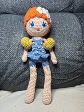 Crochet Doll 12" Handmade Amigurumi Decorative Item or Gifts for Children