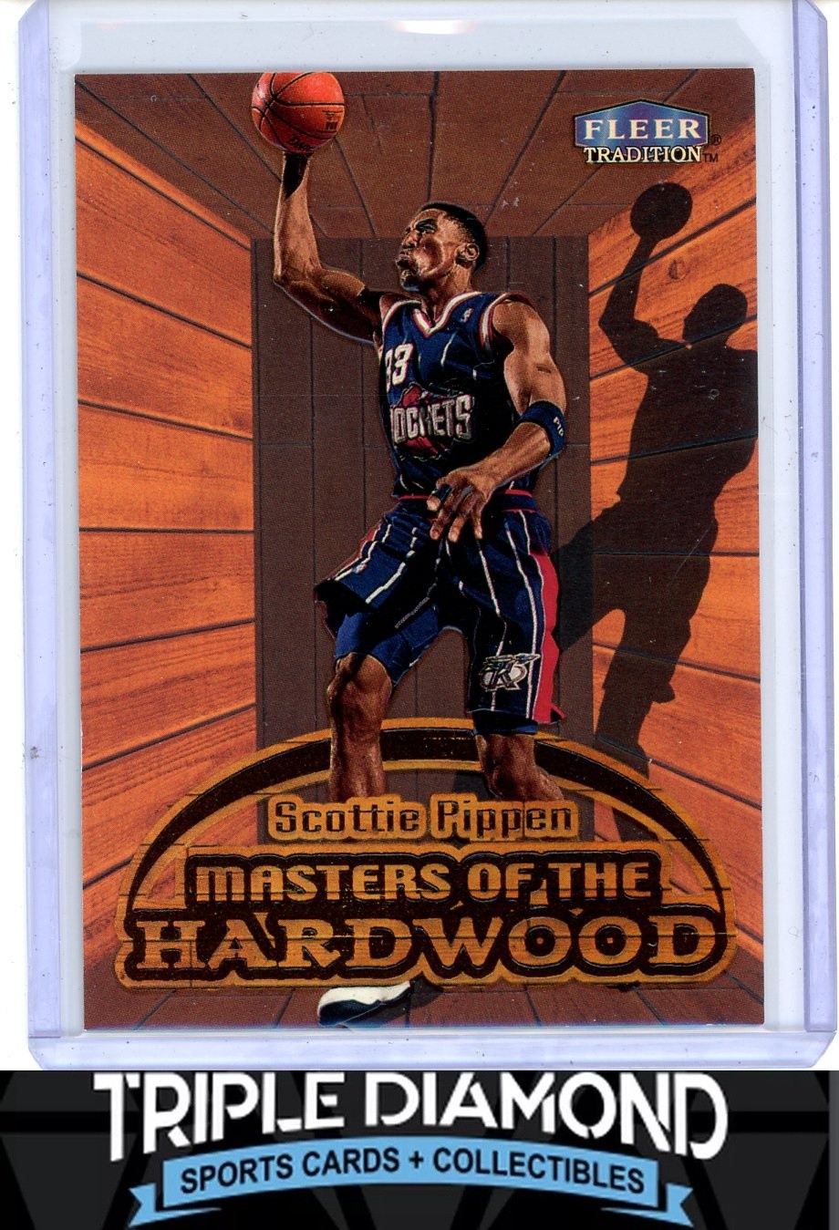 Scottie Pippen #13 Basketball Cards 1999 Fleer Tradition Masters of the Hardwood trading card — raw and PSA graded price guide