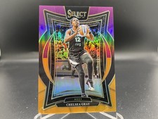 Chelsea Gray 2025 Select WNBA Orange & Purple Prizms 8 #/99 Las Vegas Aces