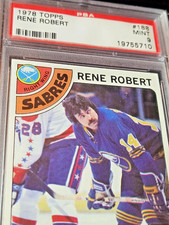 1978-79 TOPPS #188 RENE ROBERT GRADED PSA 9 MINT BUFFALO SABRES NHL LOW POP