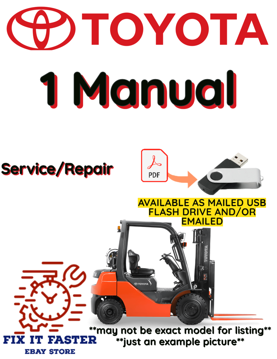 TOYOTA 60-8FD30 FORKLIFT SERVICE REPAIR SHOP MANUAL PDF USB | eBay
