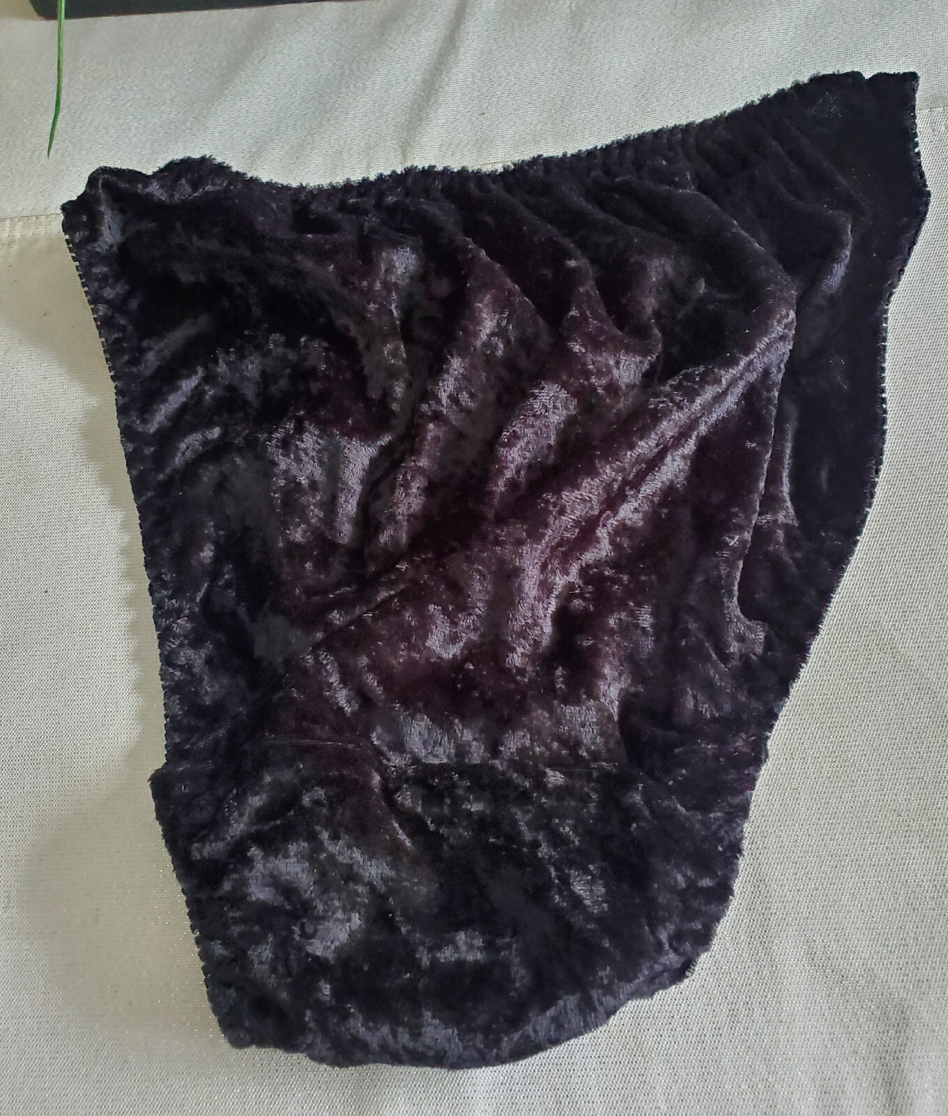 Vintage Rene Rofe Vintage Rene Rofe Velour Velvet Satin String Black Bi… - Gem