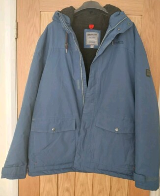 Regatta Hydrafort Great Quality Blue Winter Coat Mens XXL Hood Fleece  UK