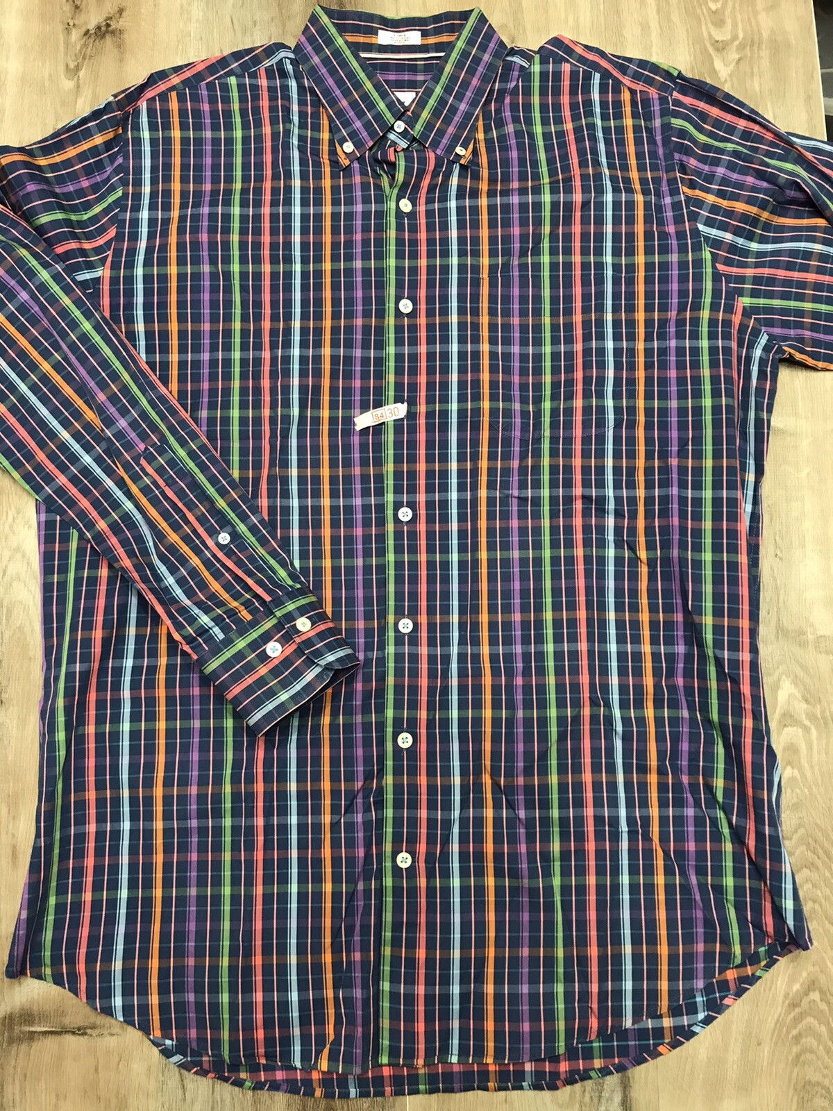 PETER MILLAR Weekender Finish Checked Button Down… - image 1