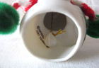 GIFTCO 1987 SNOW BELLS Porcelain Christmas Ornament w/ Knit Accesories Snowman — photo 9