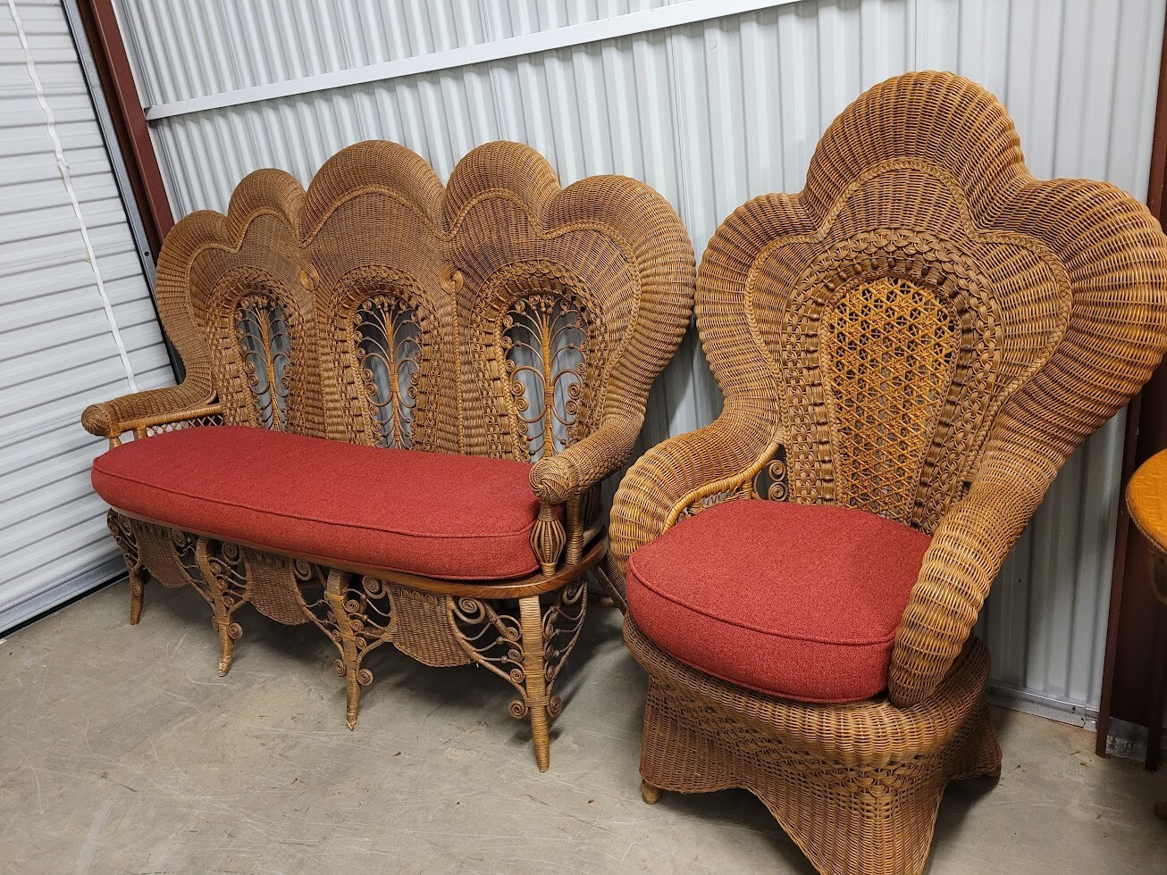 Heywood Wakefield Wicker Sofa eBay