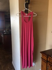 j crew Dress Pink XS razor back side slit stretch