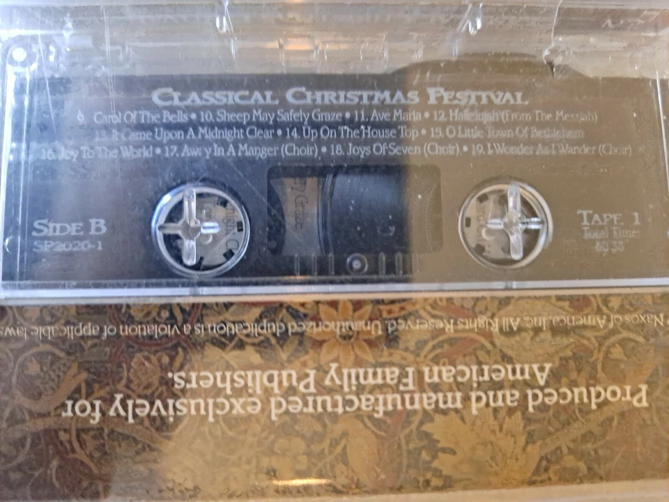 Classical Christmas Festival Music Cassettes #1-3 AF Publishers Tape SEALED - Image 3 of 4