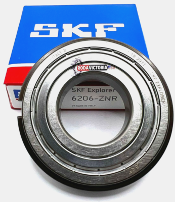 SKF 6206 Z NR Ball Bearing Metal Shielded One Side + Snap Ring