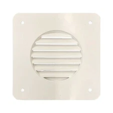Battery Box Louver Cover Plate WHITE - RVs Camper Trailer Motorhome Repair 4.25"