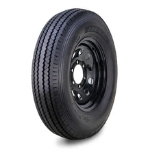 ZEEMAX Trailer Tire Wheel ST205/90D15 10-Ply E 118L 6 Lugx 5.5" Black Mod Rim