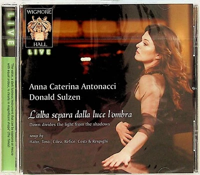 Anna Caterina Antonacci- Live Songs Dawn Divides the Night CD Hahn Tosti Cilea