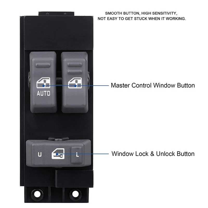 Master Window Switch for 1999-2002 Chevy Chevrolet Silverado/GMC Sierra 15047637 Foto 2 de 4
