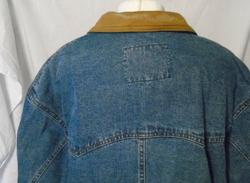 Denim Coat Long Smith & Wesson Horse Riding XL Mens RARE Vintage Collection - Picture 5 of 12