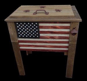wooden deck cooler