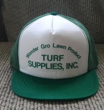 WONDER GRO LAWN PRODUCT TURF SUPPLIES mesh Foam Trucker BASEBALL HAT SNAPBACK 