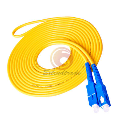 30M SC UPC-SC UPC   3.0mm PVC Single Mode Fiber Patch Cord Cable Jumper #F7