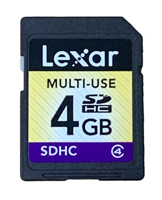 Genuine Lexar 4GB SDHC Secure Digital Memory Card SD Nintendo 3DS
