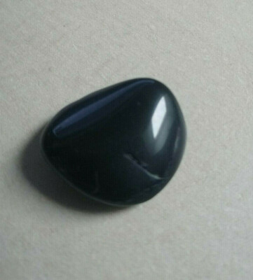 Rollstein Obsidian schwarz 7,40 g / 2,5 cm Mexiko / Anker, Schutz