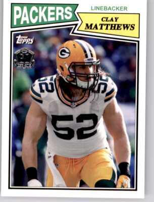 2015 Topps Retro 60th Anniversary Shield Clay Matthews Insert NFL PWE Packers
