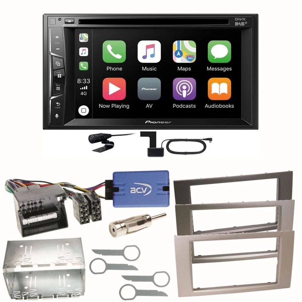 Pioneer AVH-Z3200DAB Carplay DAB Einbauset für Ford Focus C-Max Fiesta Transit - Bild 1 von 1