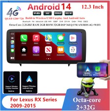 12.3'' Car Head Unit 2GB+32GB GPS For Lexus RX Series RX200 RX200T 2009-2015 RHD