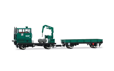 Rivarossi Spur H0 HR2913D Rottenkraftwagen BASF, KLV 53 grün DCC Digital