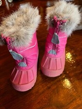 Toddler Girl's Pink Fur Trim Winter/Snow Boots by CG sz 5 Waterproof