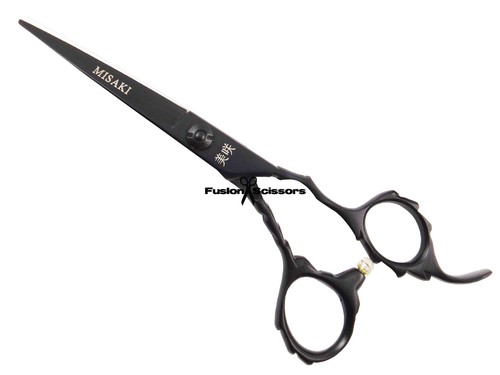 Hairdresser Hair Scissors Black Handle 6.0 Misaki with cloth, and case BB-201 - Picture 2 of 5