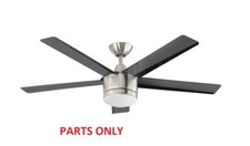 Merwry 52 in. LED Indoor Brushed Nickel Ceiling Fan Replacement Parts PARTS ONLY
