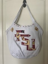 FSU Purse/Tote Bag, Florida State Purse/Tote/Beach/Book Bag White Handcrafted