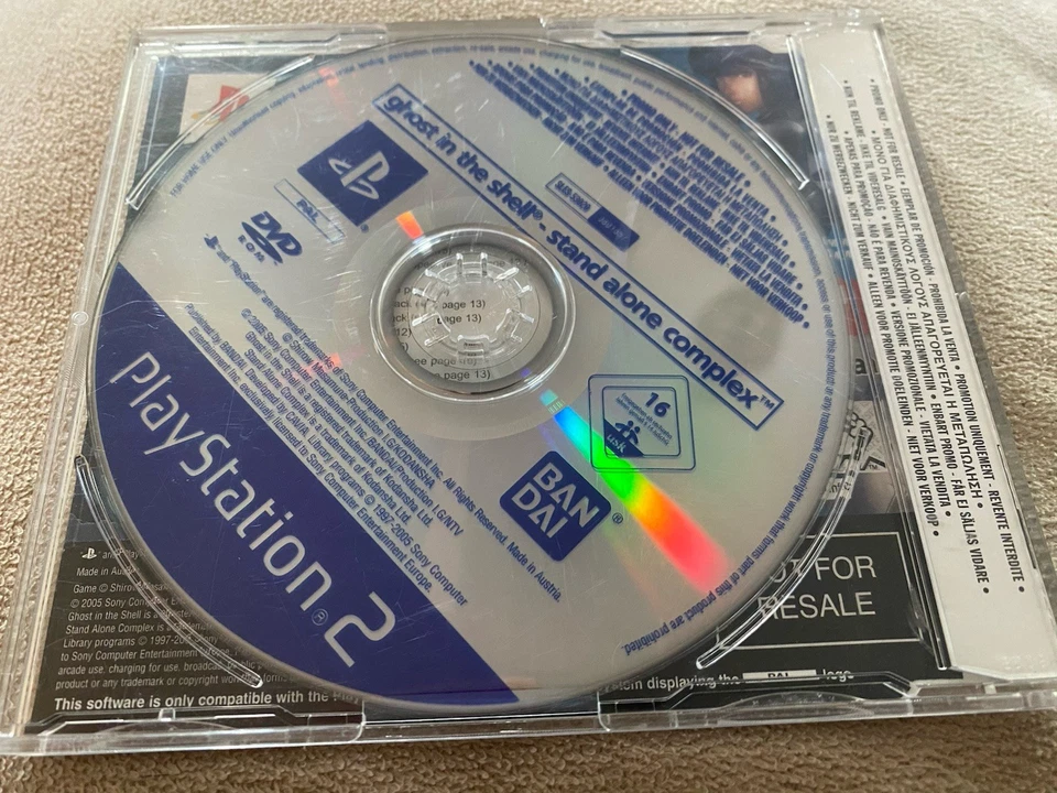 PS2 - PLAYSTATION 2 - PROMO DISC - GHOST IN THE SHELL (STAND ALONE COMPLEX) - Image 3 of 3
