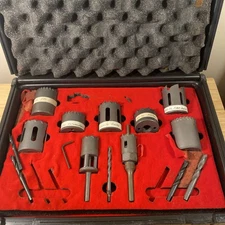 Relton Carbide Hole Saw Set- Drill Bit Set- New- Read
