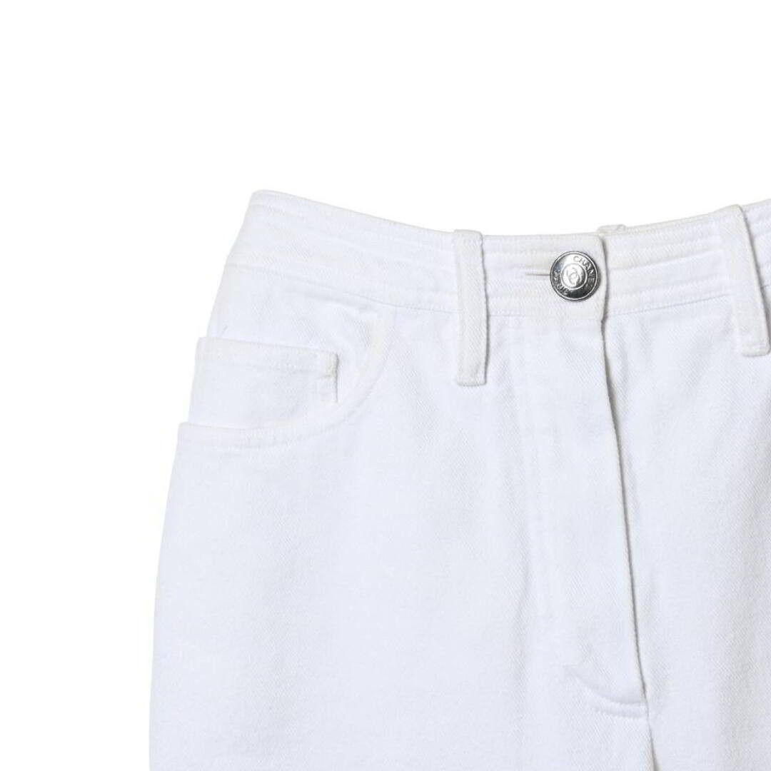 CHANEL Back pocket Coco mark hem button denim pan… - image 3