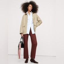 NWT Banana Republic Burgundy Straight Everywhere Ponte Ankle Pant - Size Medium