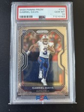 2020 Panini Prizm #312 Gabriel Davis Rookie RC Card PSA 10 Bills . rookie card picture