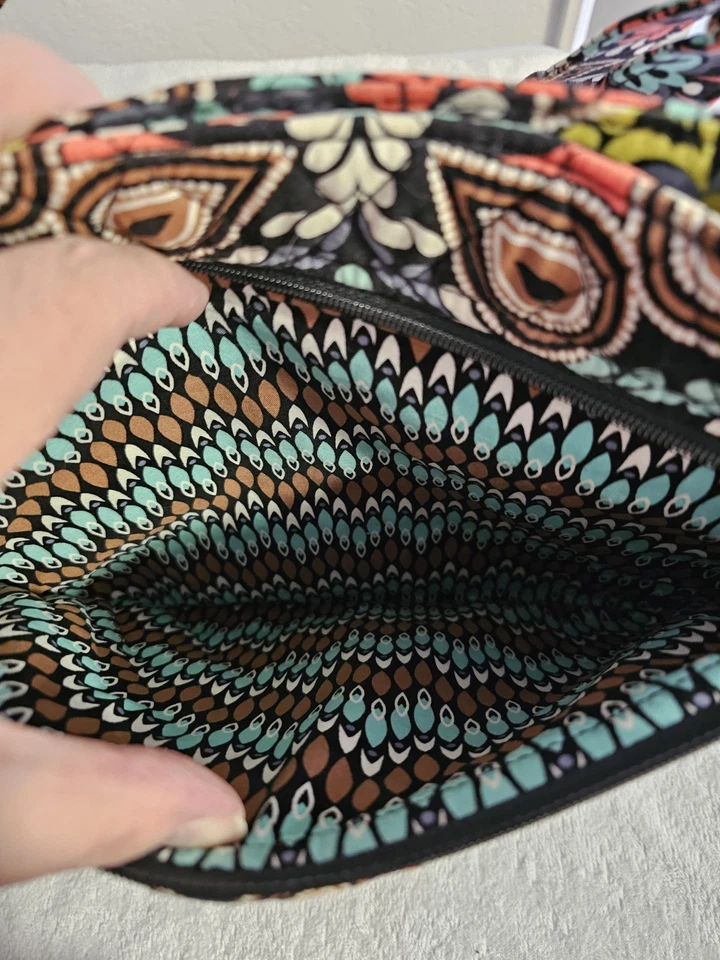 Bandolera Vera Bradley Mailbag con billetera triple pliegue a juego con estampado Sierra Foto 4 de 4