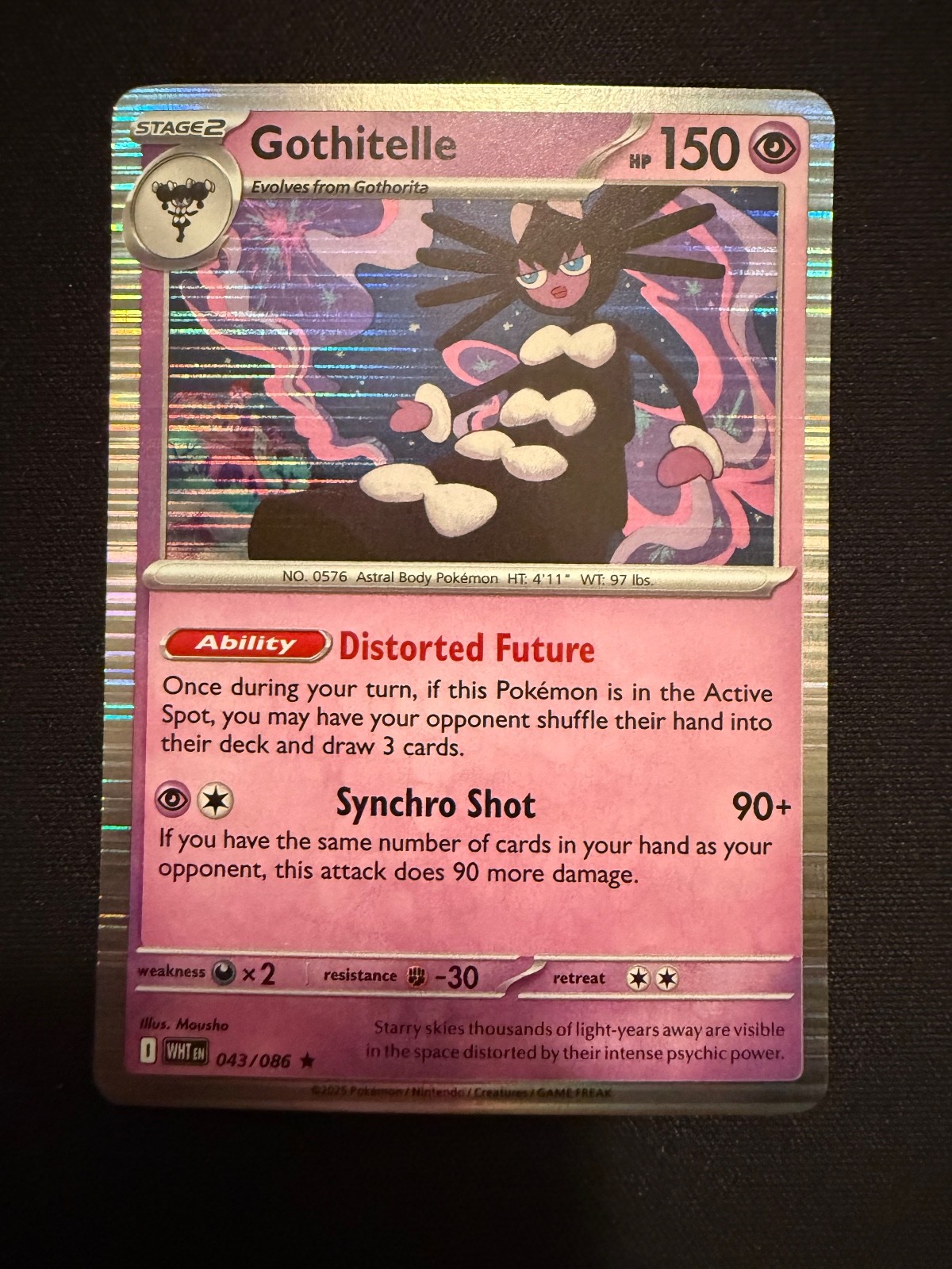 Gothitelle Holo Rare SV: White Flare 043/086 NM