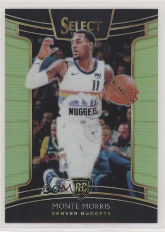 2018 Panini Select Concourse Neon Green Prizm /75 Monte Morris #34 Rookie RC 0ad
